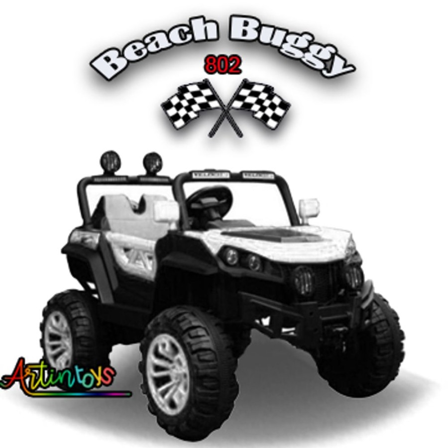 12 V Polaris Beach Buggy 802 Kids Car White | Artin Toys Hot