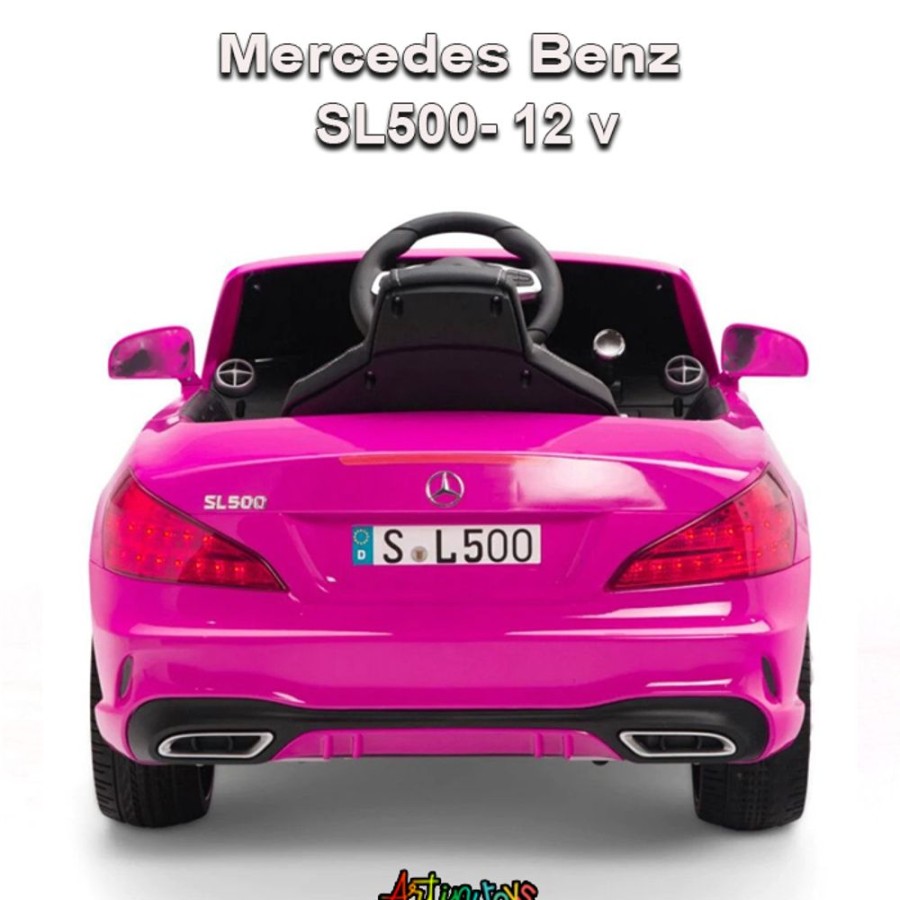 12 V Licensed Mercedes Sl500 Kids Auto Car Pink | Artin Toys Hot