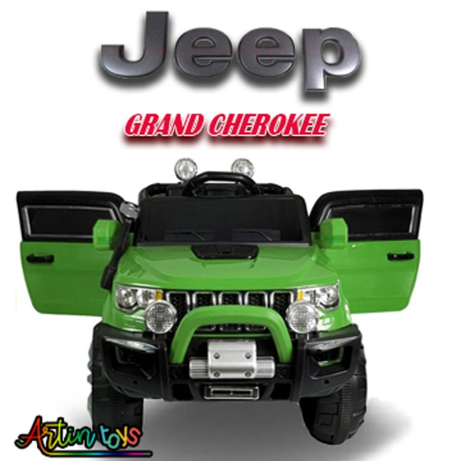 12 V Jeep Grand Cherokee Kids Ride On Car Green | Artin Toys Best