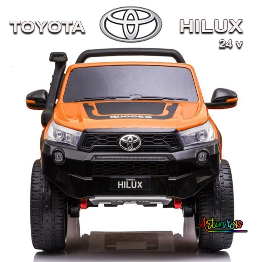 24 V 480 W Toyota Hilux Ride On Car Orange | Artin Toys Clearance