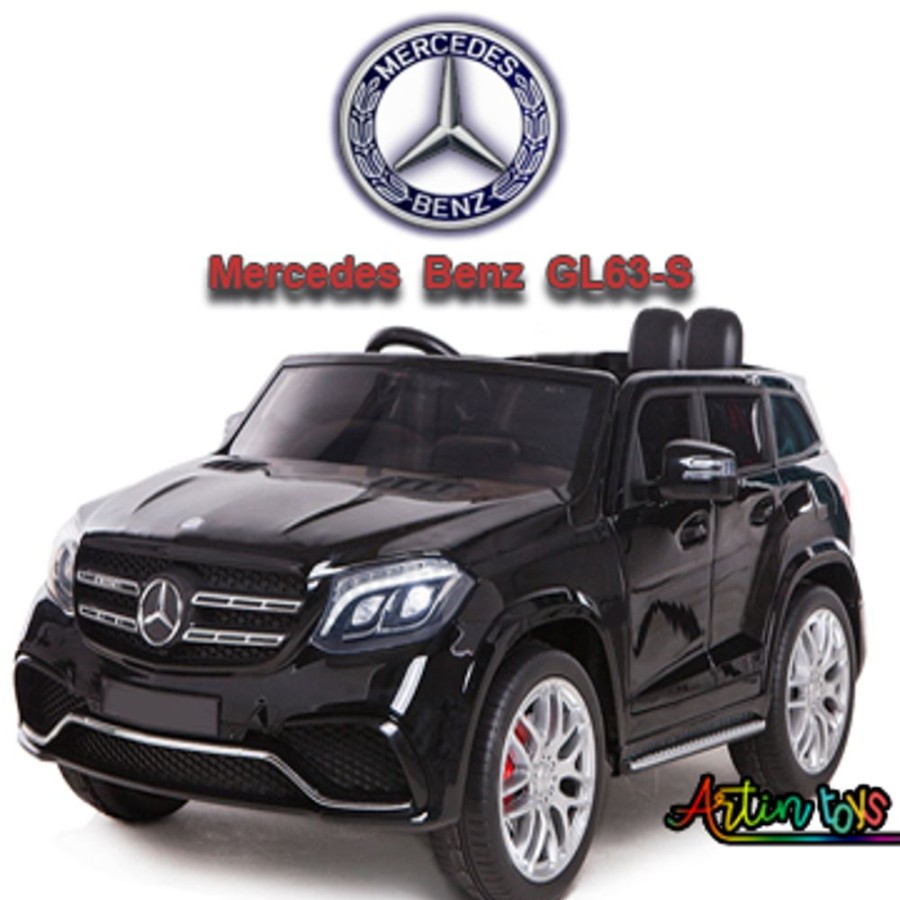 12 V Licensed Mercedes Gl63-S Kids Electric Car Black | Artin Toys New