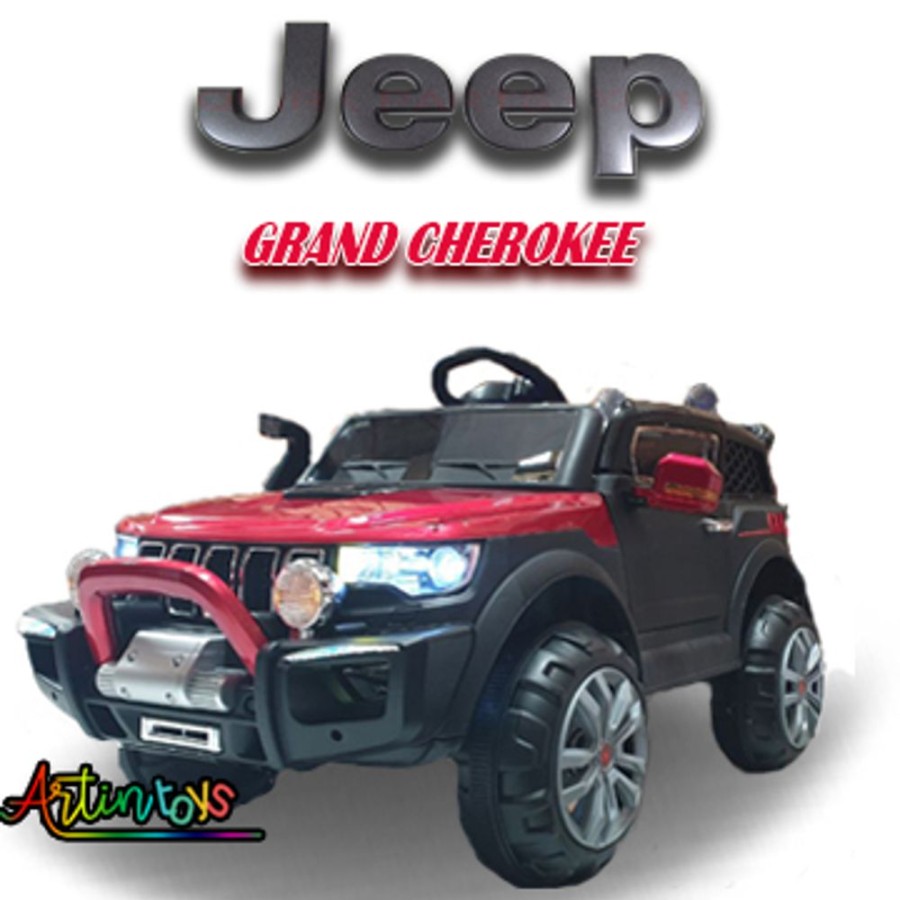 12 V Jeep Grand Cherokee Kids Ride On Car Black | Artin Toys Wholesale