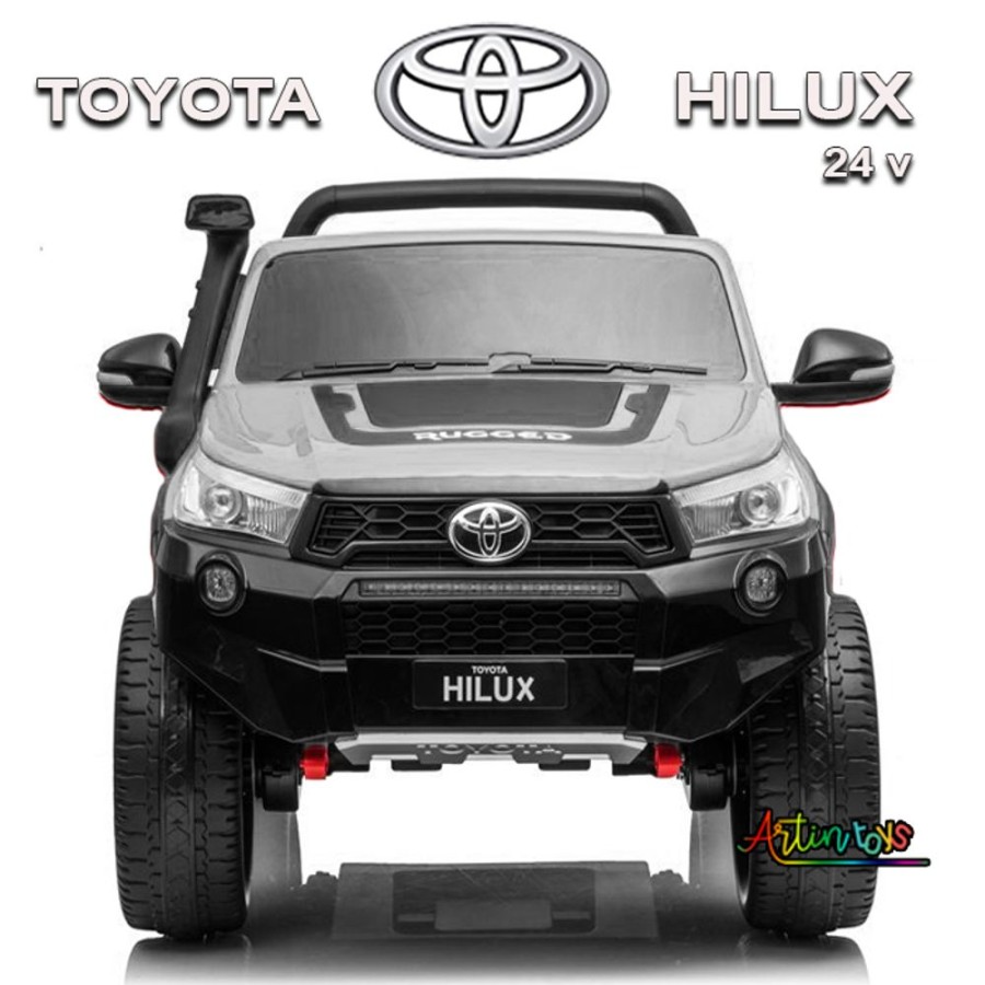 24 V 480 W Toyota Hilux Ride On Car Silver | Artin Toys Clearance