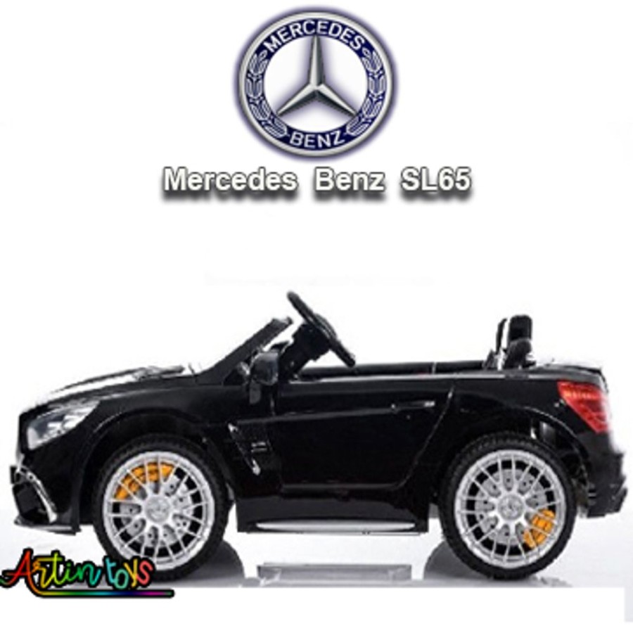 12 V Licensed Mercedes Benz Sl65 Ride On Car Black | Artin Toys Wholesale