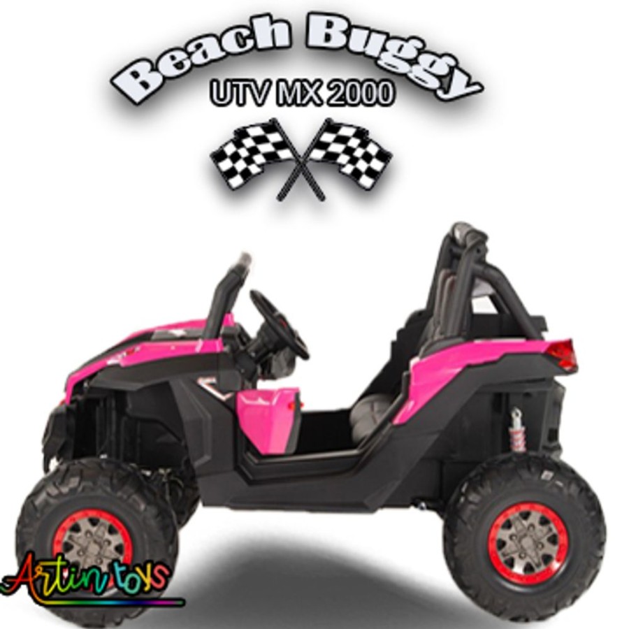 24 V 400 W Beach Buggy Utv Mx Kids Ride On Car Pink | Artin Toys New