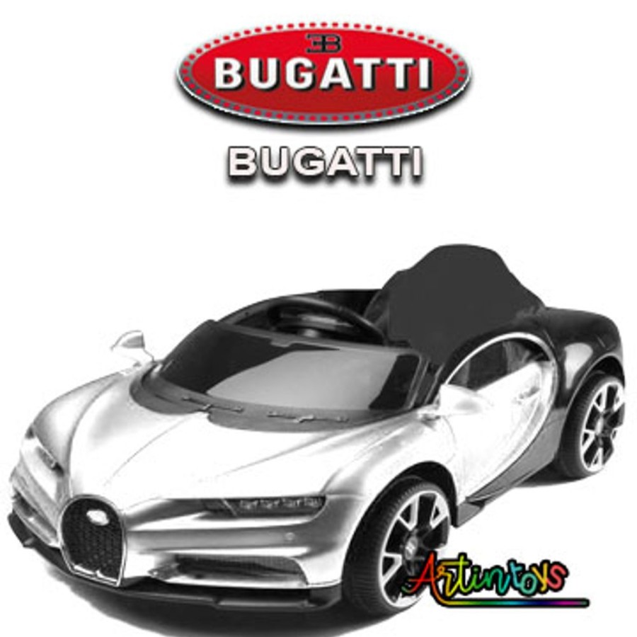 12 V Bugatti Kids Electric Ride On Car White | Artin Toys Best