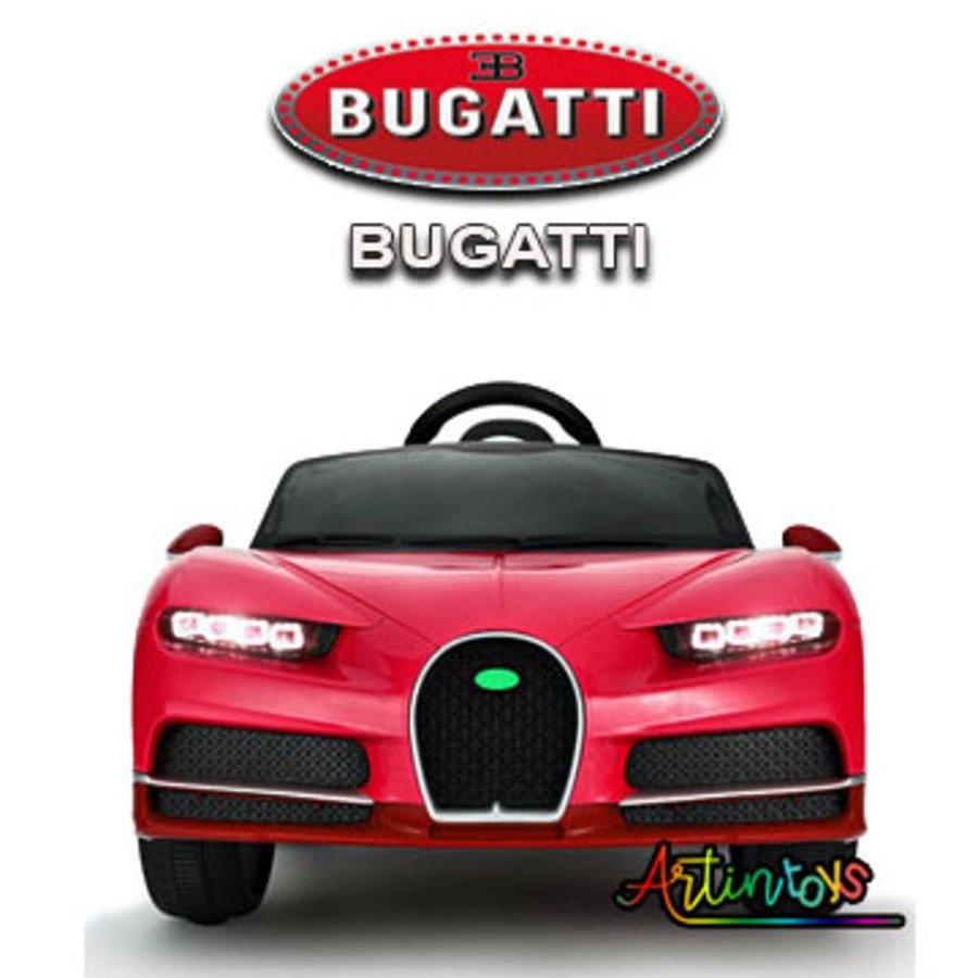 12 V Bugatti Kids Electric Ride On Car Red | Artin Toys Hot