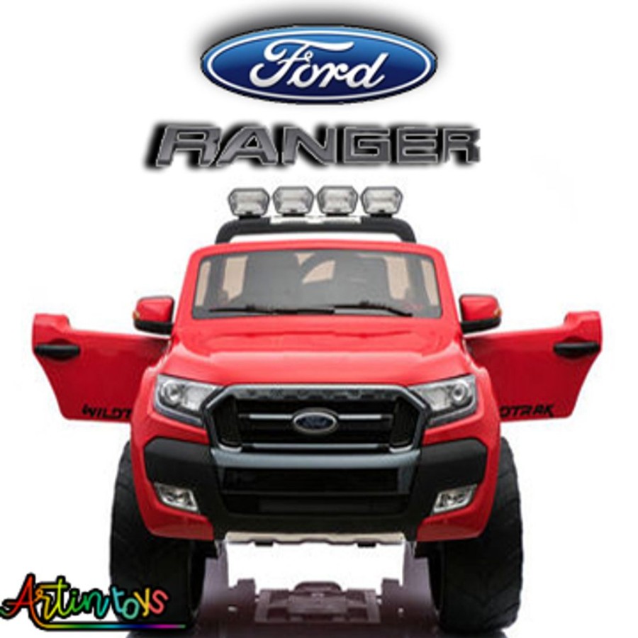 24 V Licensed Ford Ranger 2Wd Kids Car Red Wine | Artin Toys Online