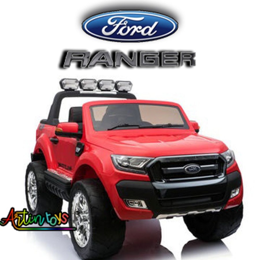 24 V Licensed Ford Ranger 2Wd Kids Car Red Wine | Artin Toys Online