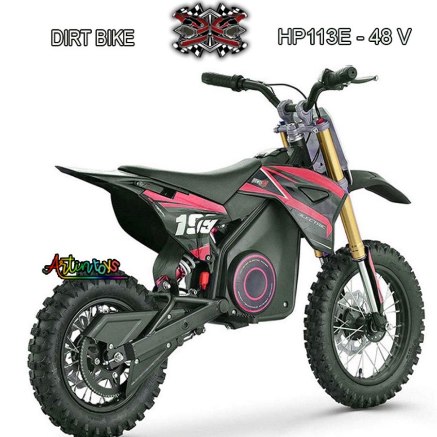 48 V 1300 W Off Road Electric Dirt Bike Red (Hp-113) | Artin Toys Hot