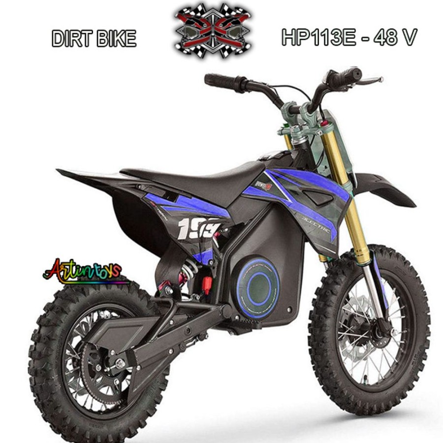 48 V 1300 W Off Road Electric Dirt Bike Blue (Hp-113) | Artin Toys New