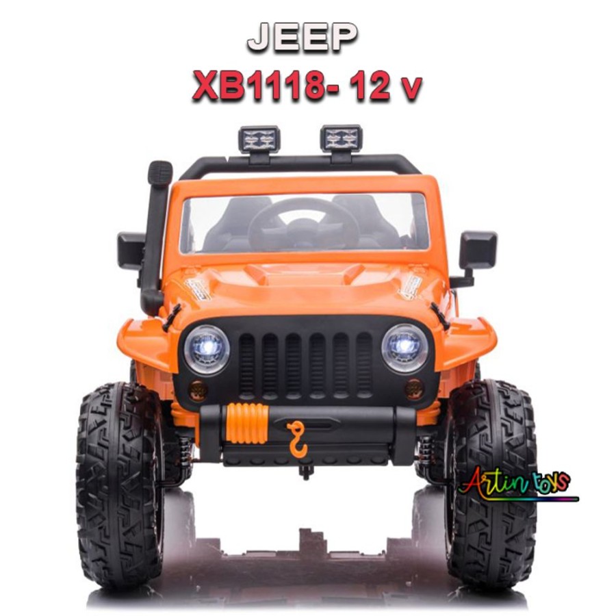 12 V Jeep Xb-1118 Kids Ride On Car Orange | Artin Toys New