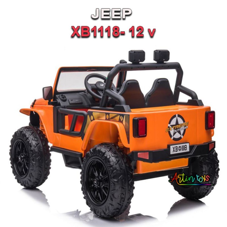 12 V Jeep Xb-1118 Kids Ride On Car Orange | Artin Toys New