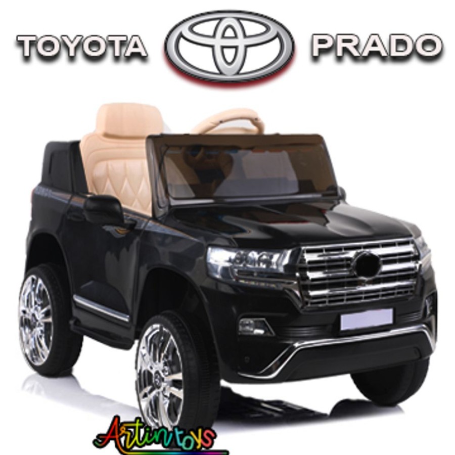 12 V Toyota Prado Kids Ride On Car Black | Artin Toys New