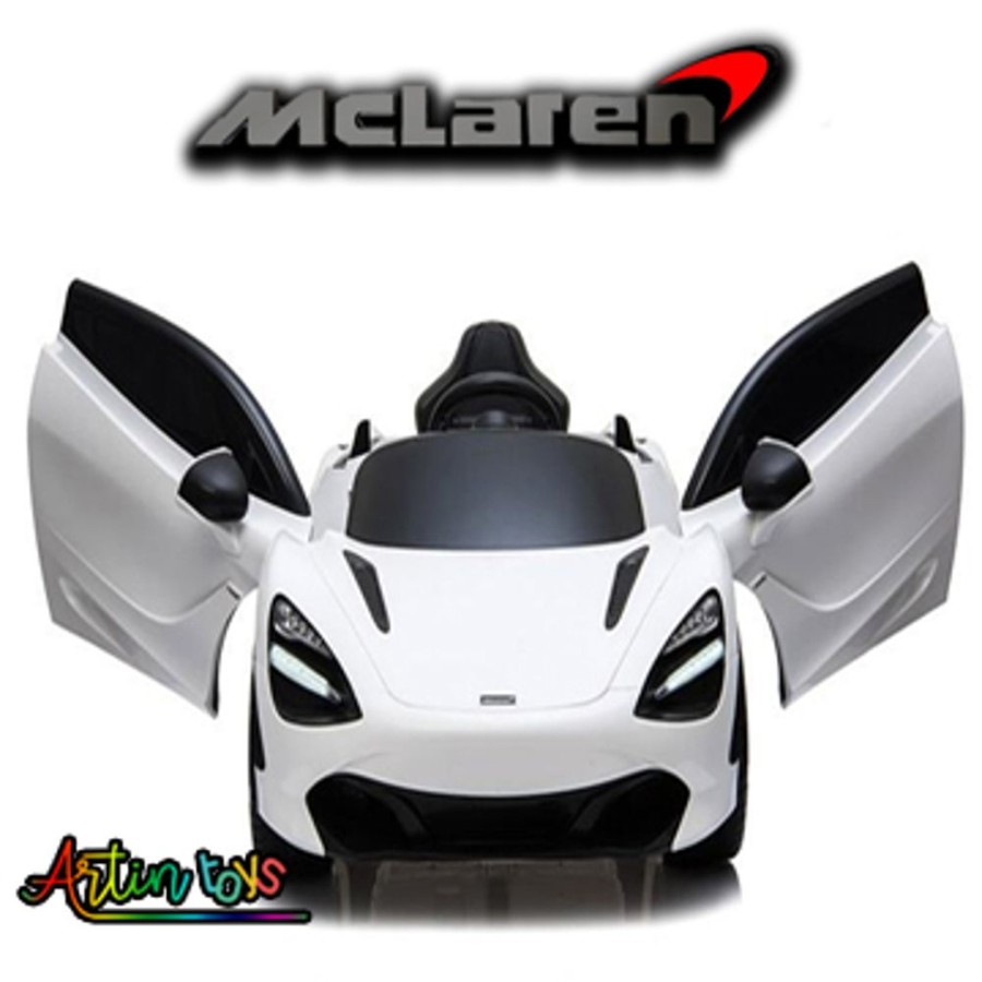 12 V Licensed Mclaren Kids Ride On Toy Car White | Artin Toys Hot