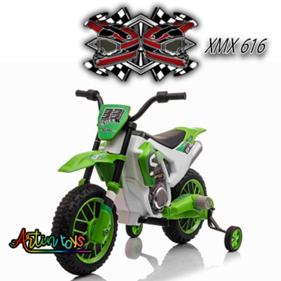 12 V Electric Motorbike Xmx616 Kids Bike Green | Artin Toys New