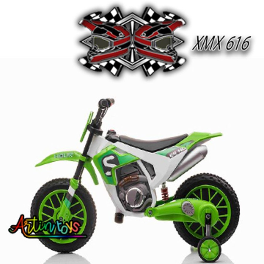 12 V Electric Motorbike Xmx616 Kids Bike Green | Artin Toys New