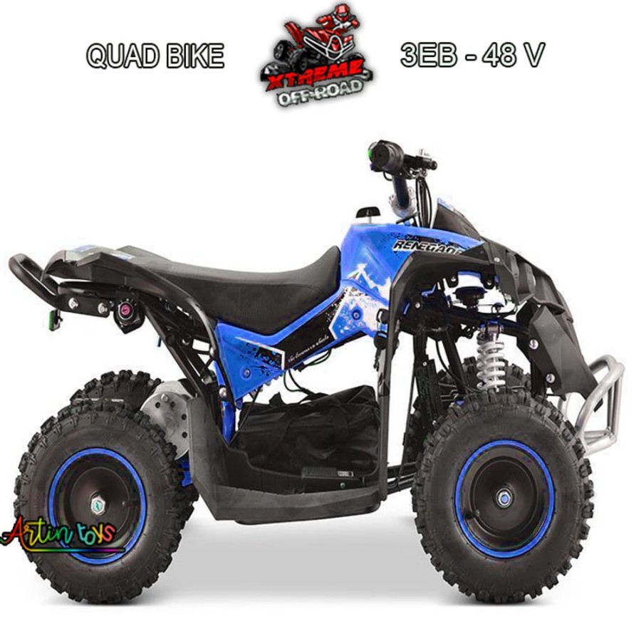 48 V 1060 W Mega Atv Race-X Quad Bike Blue | Artin Toys Clearance