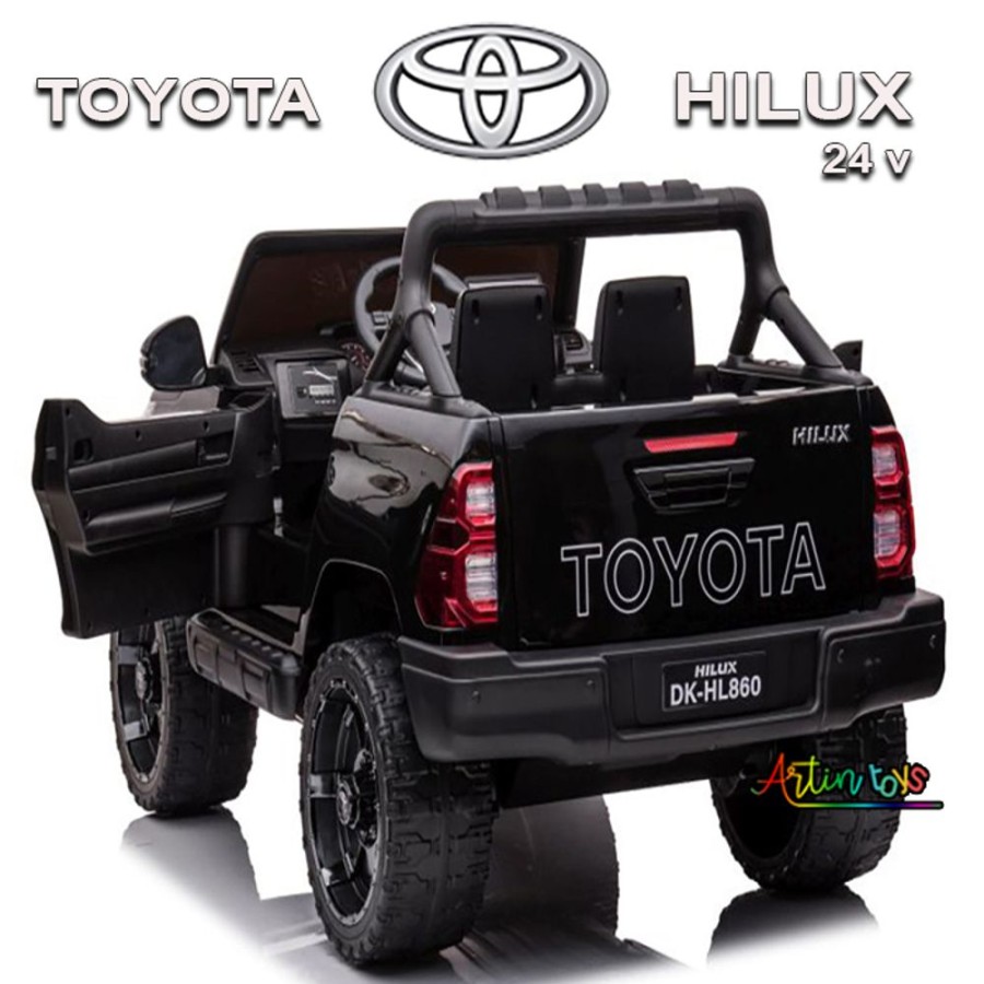 24 V 480 W Toyota Hilux Ride On Car Black | Artin Toys New