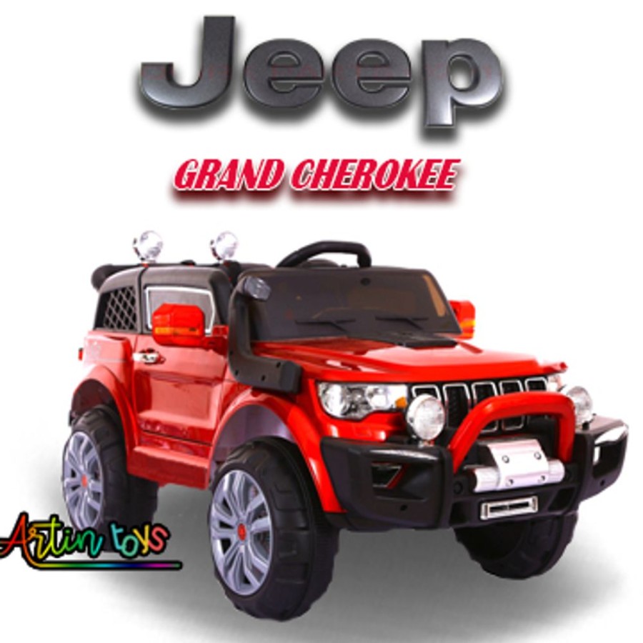 12 V Jeep Grand Cherokee Kids Ride On Car Red | Artin Toys Clearance