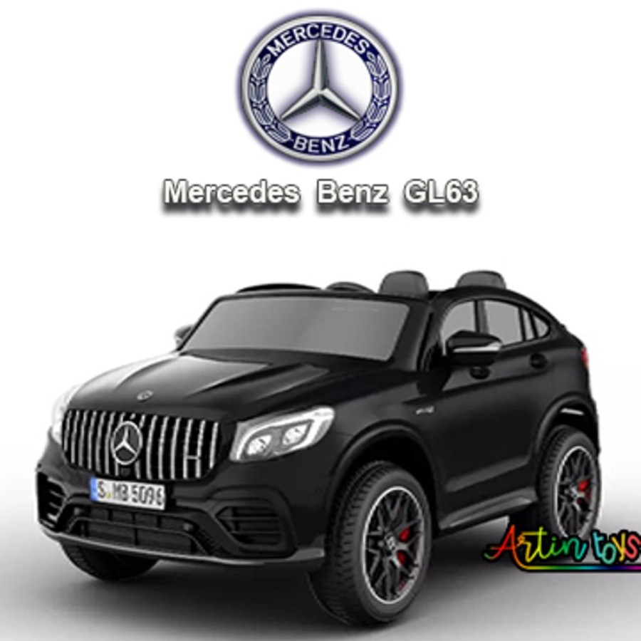 12 V Licensed Mercedes Gl63 Kids Electric Car Black | Artin Toys Clearance