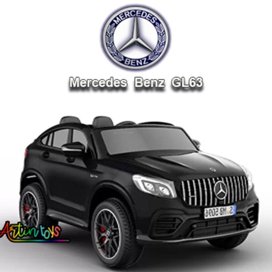 12 V Licensed Mercedes Gl63 Kids Electric Car Black | Artin Toys Clearance