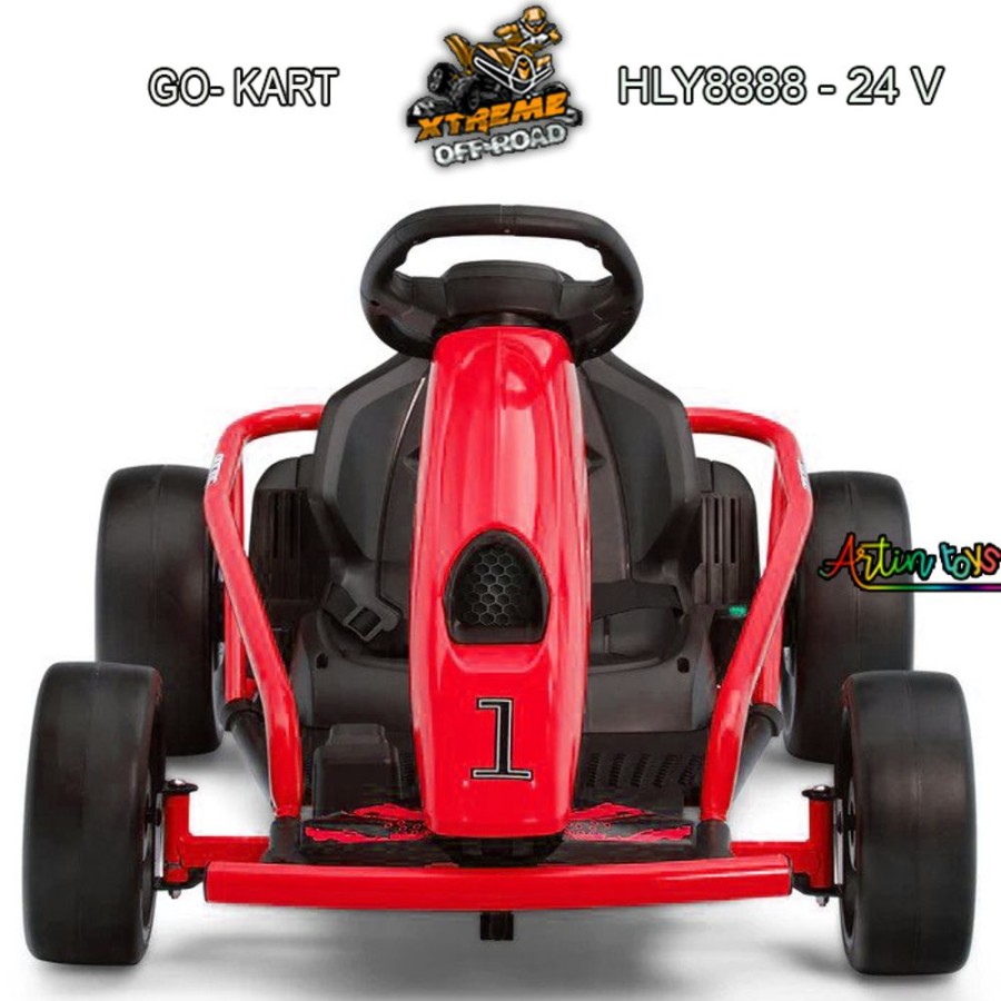 24 V Electric Powered Drift Go-Kart Red | Artin Toys New