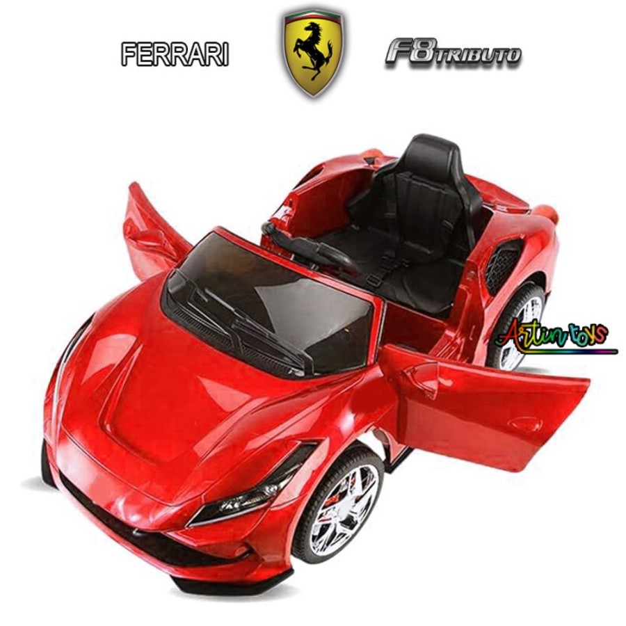 12 V Ferrari F8 Tributo Ride On Electric Car Red | Artin Toys Online