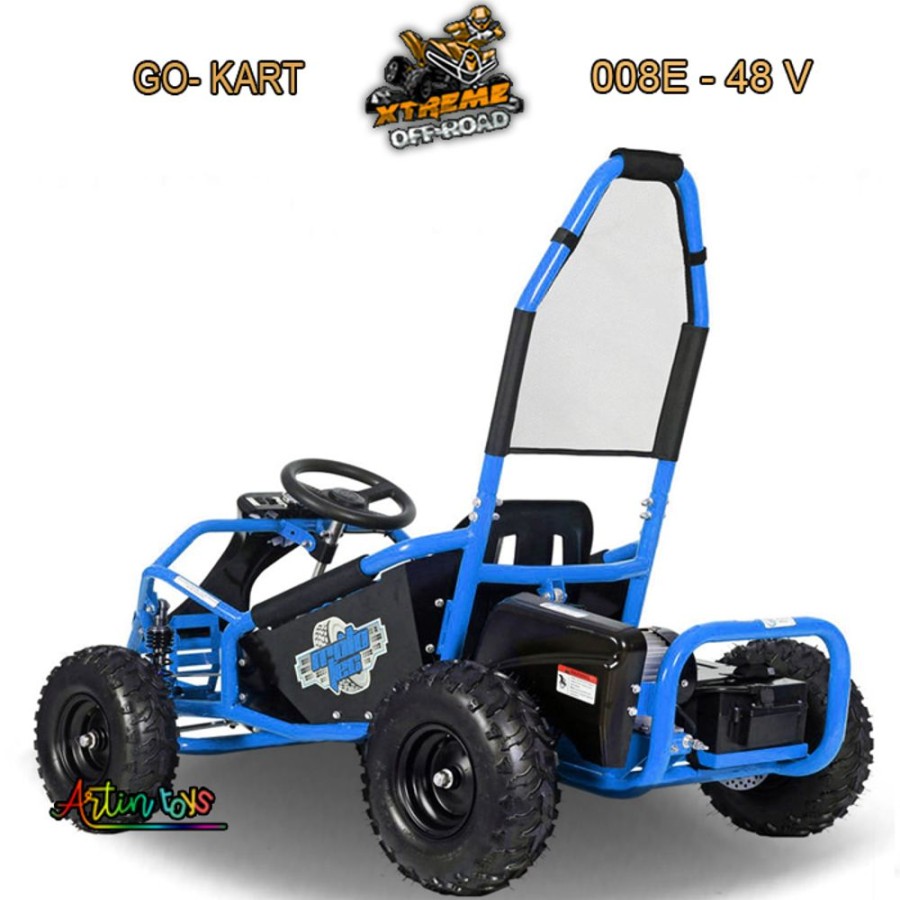 48 V 1000 W Electric Race Go-Kart Blue (Gk-008E) | Artin Toys Best