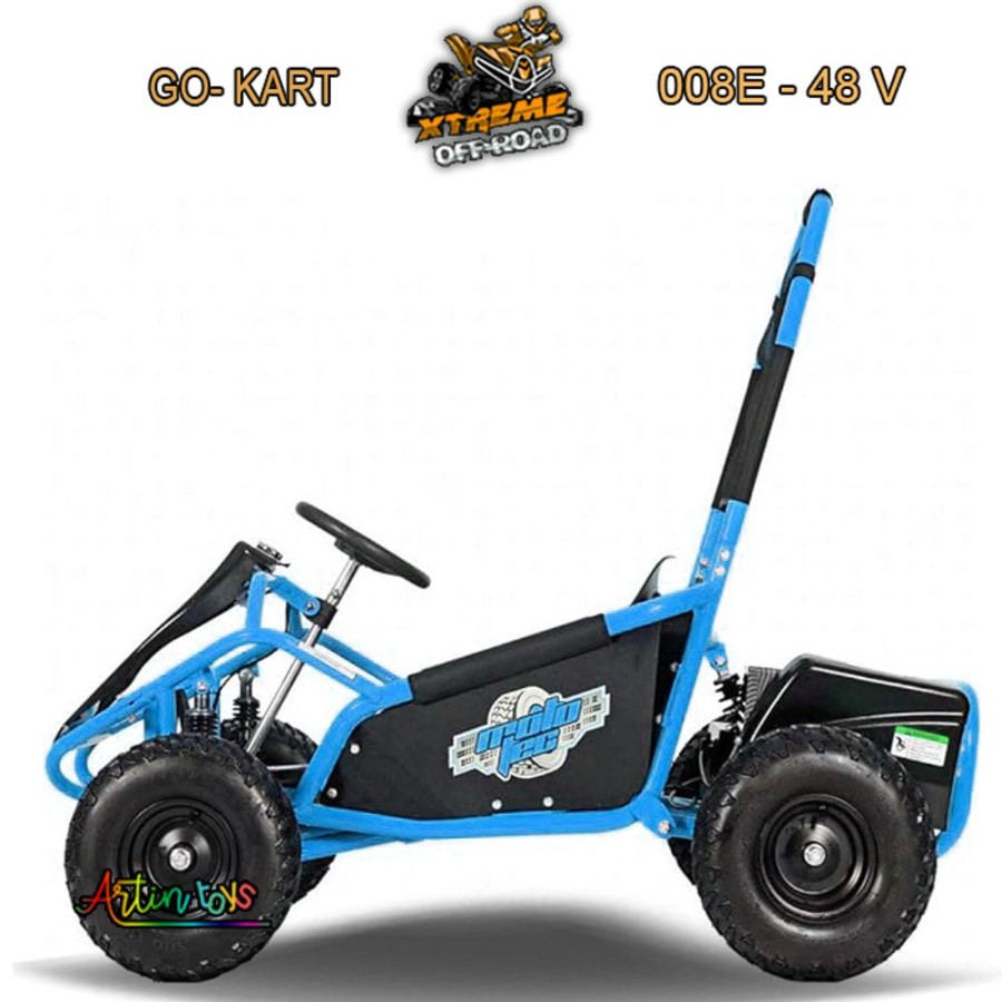 48 V 1000 W Electric Race Go-Kart Blue (Gk-008E) | Artin Toys Best