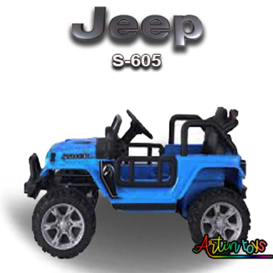 12V Jeep S-605 Kids Ride On Car Blue | Artin Toys Online